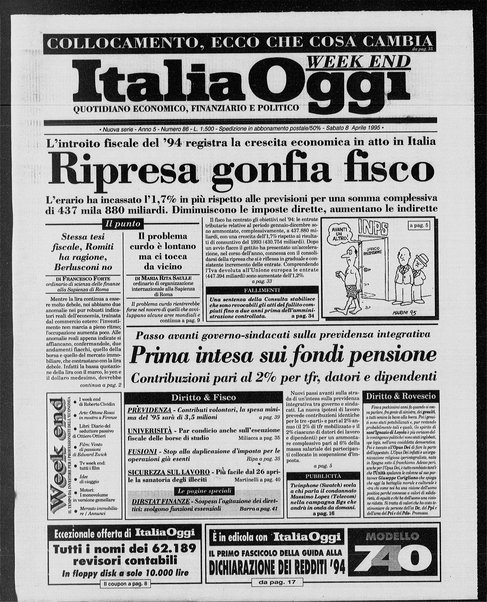 Italia oggi : quotidiano di economia finanza e politica